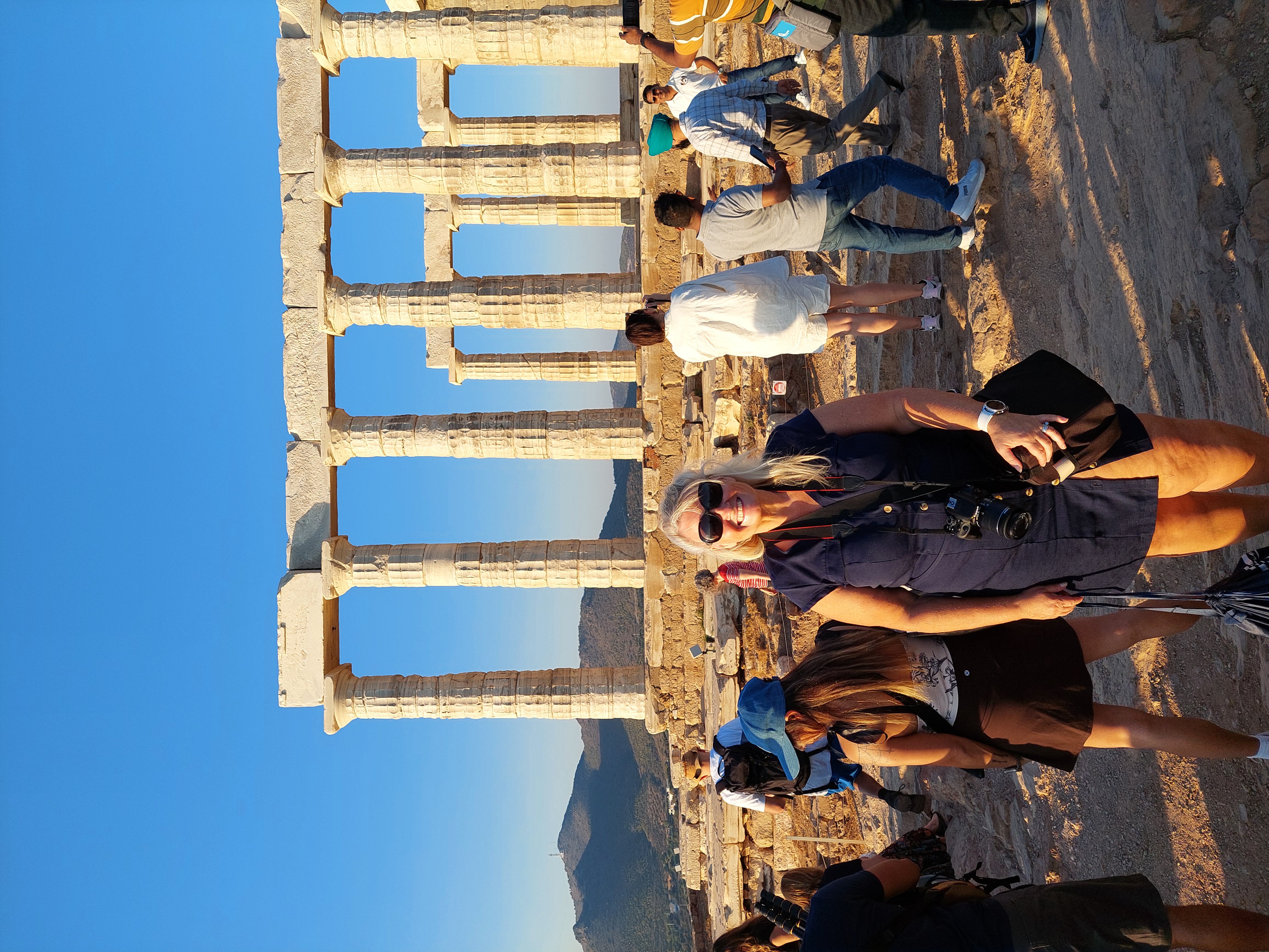 Julz at the Temple of Poseidon